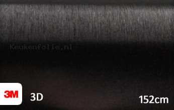 3M 1080 BR212 Brushed Black Metallic keukenfolie